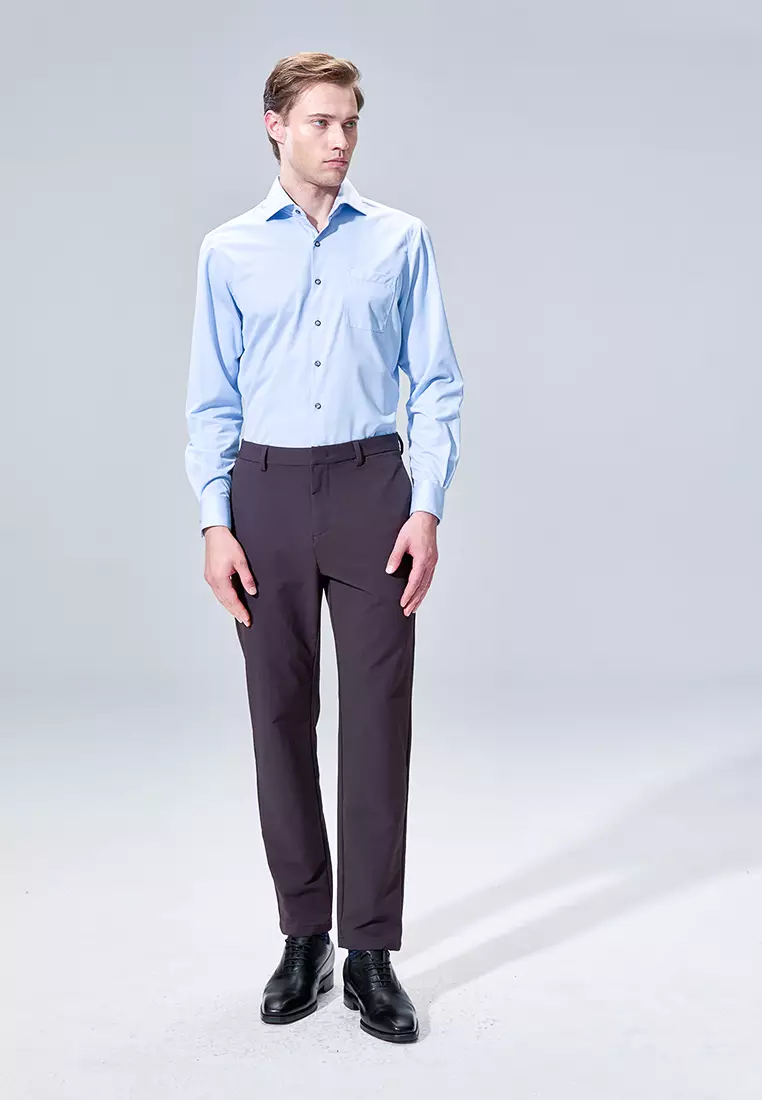 Blue Texture Classic Fit Shirt