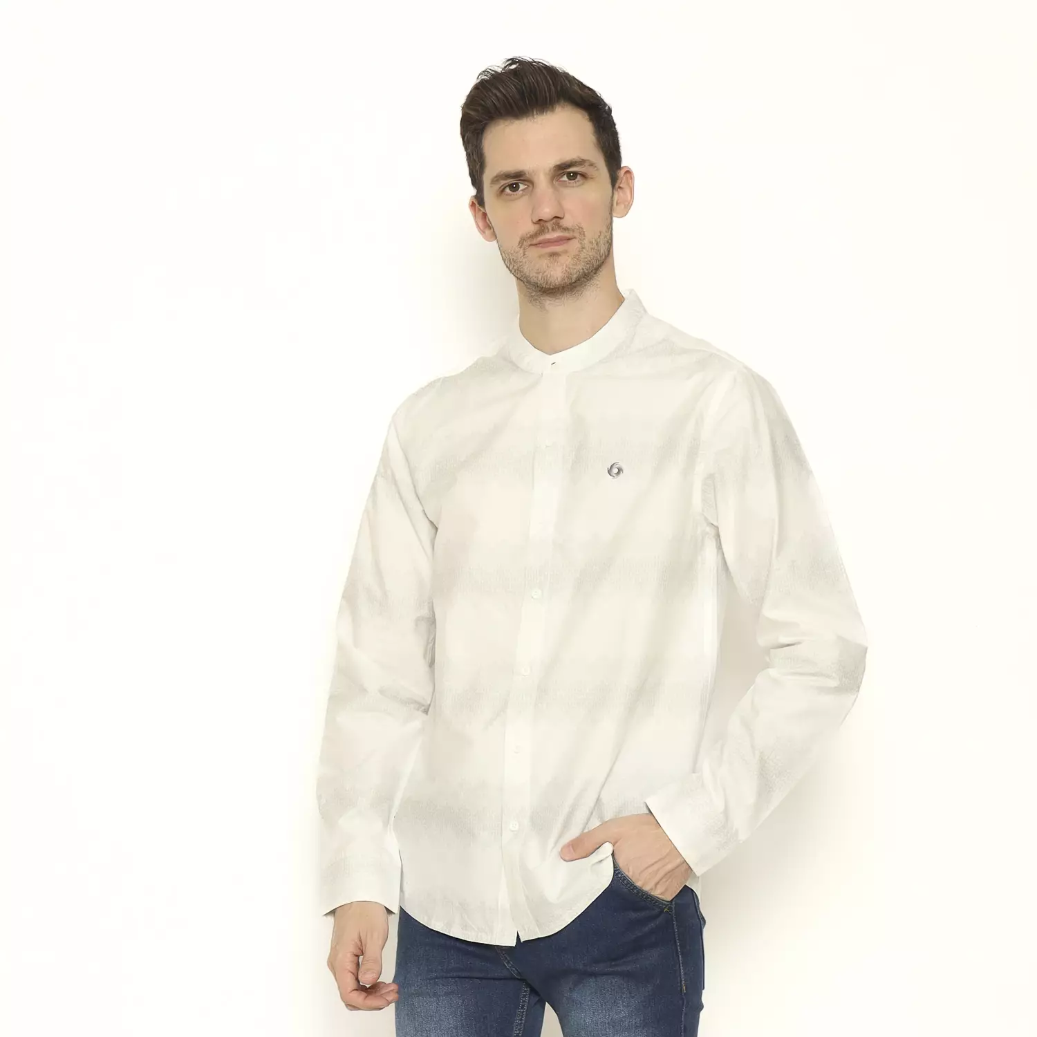 Voxfly Kemeja Lengan Panjang Pria Rhaye Koko Men Shirt Long Planet Surf