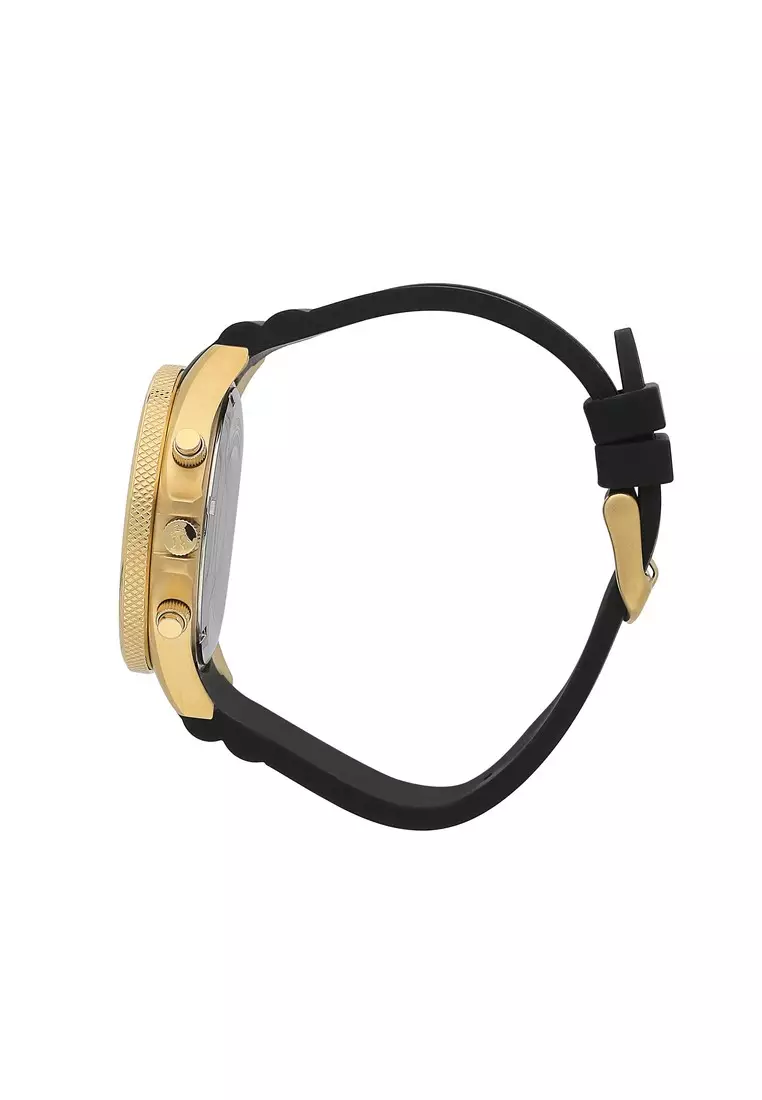 【2年保養】瑪莎拉蒂 Sfida 44mm 金色錶殼 男裝三眼多功能腕錶 R8871640001