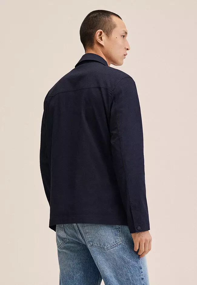 Pocketed Cotton Jacket