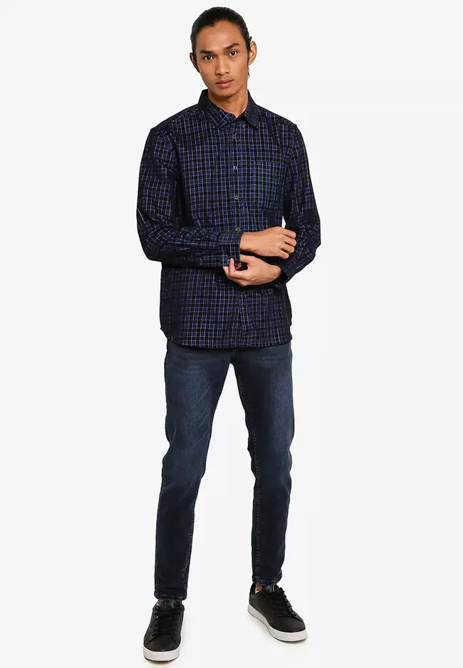 Plane Corduroy Check Shirt