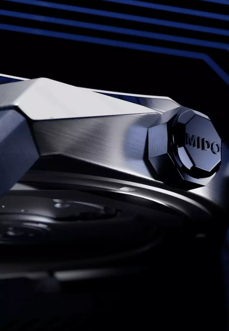 MIDO 瑞士美度 Multifort 8 Two Crowns 八角形錶圈藍色錶盤藍色橡膠錶帶自動機械腕錶 M0475071704100