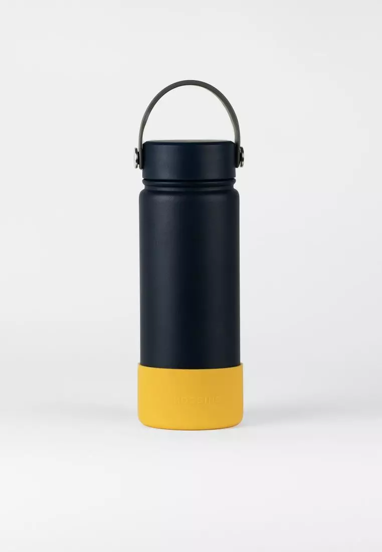 Crossing Silicone Water Bottle Boot - Fits Diameter 7-7.5cm (550ml) Blistered Pack - Yellow