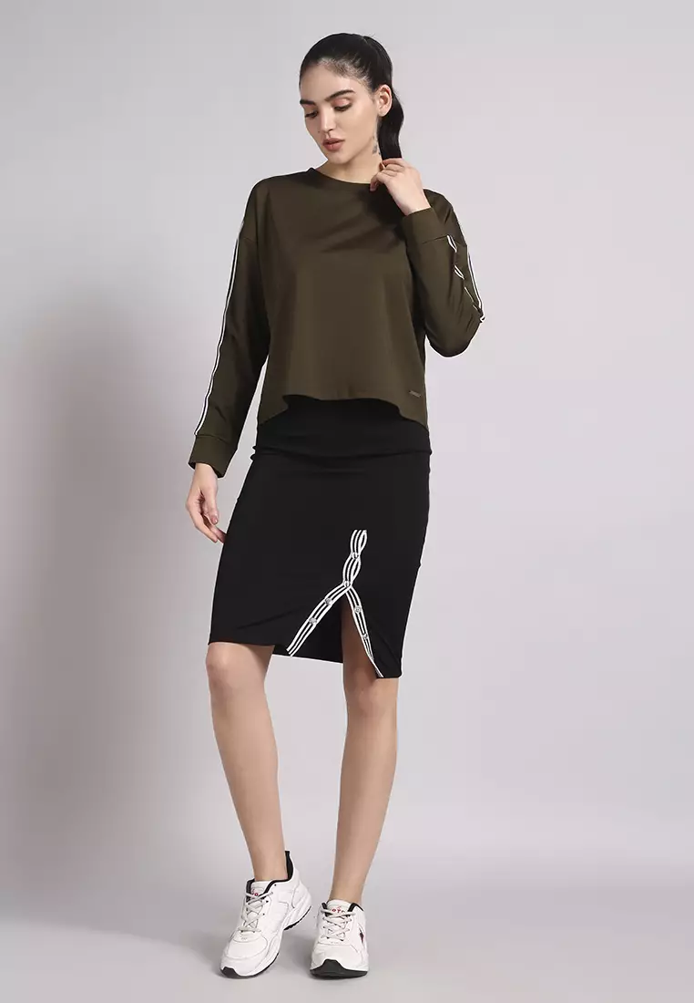 Women’s Designer Loose Olive Top
