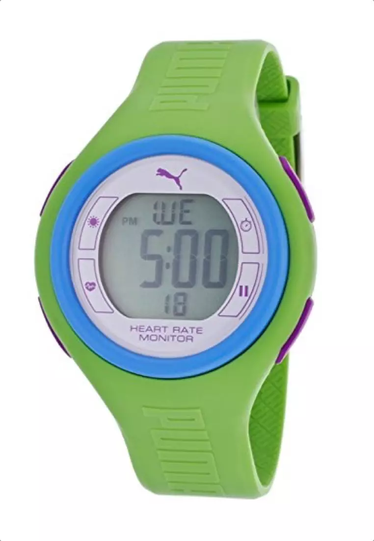 Value Deal - 2 PUMA Digital Watches + 2 5s PRO MINI Wireless Earphones - (1 Purple and 1 White)