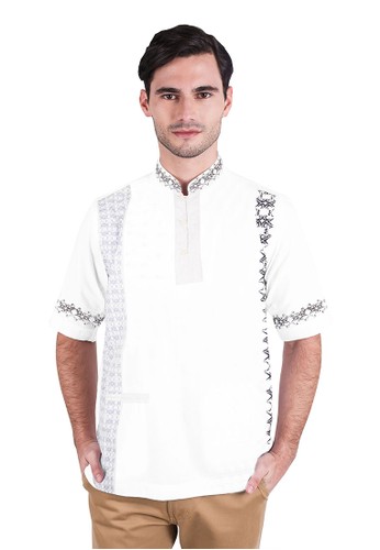 LGS - Regular Fit - Baju Koko - Lengan Pendek - Model klasik - Putih