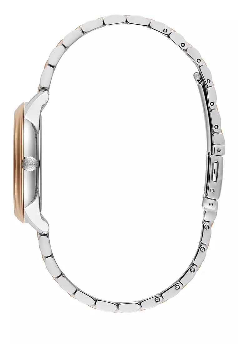 Olivia Burton 32mm Classic Swirl Black & Two Tone Link Watch - 24000133