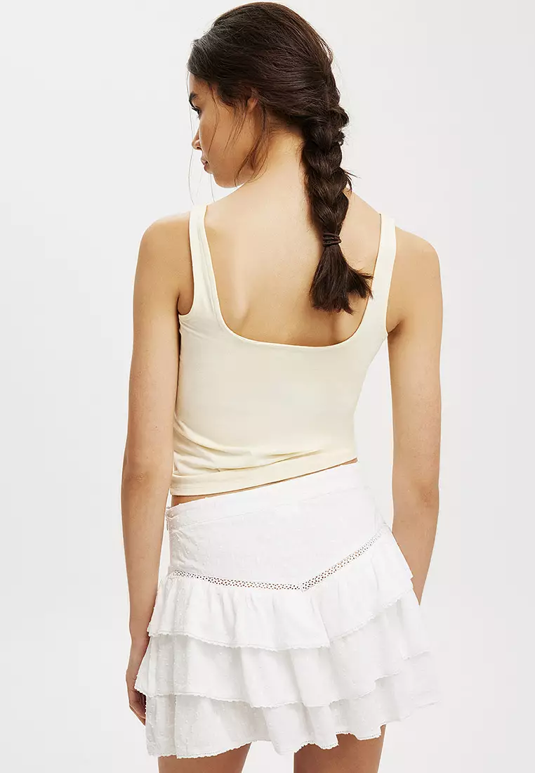 Buy Cotton On Stella Tiered Mini Skirt 2025 Online | ZALORA