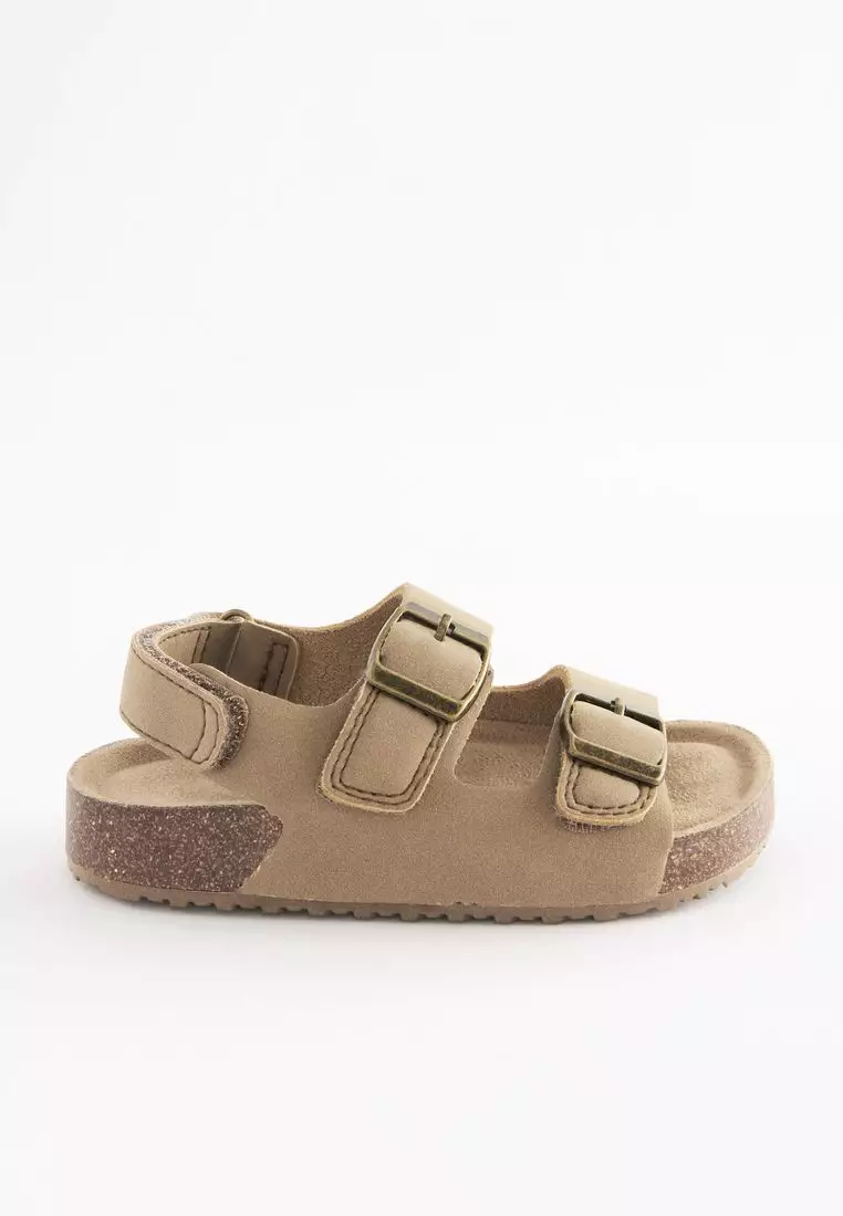 Foam double buckle online sandals