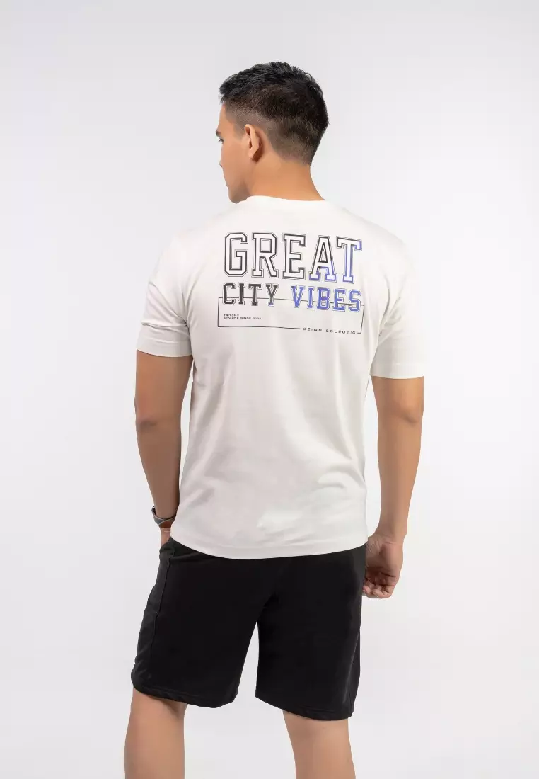 MEN'S COTTON LIFESTYLE SHORT SLEEVE GRAPHIC T-SHIRT