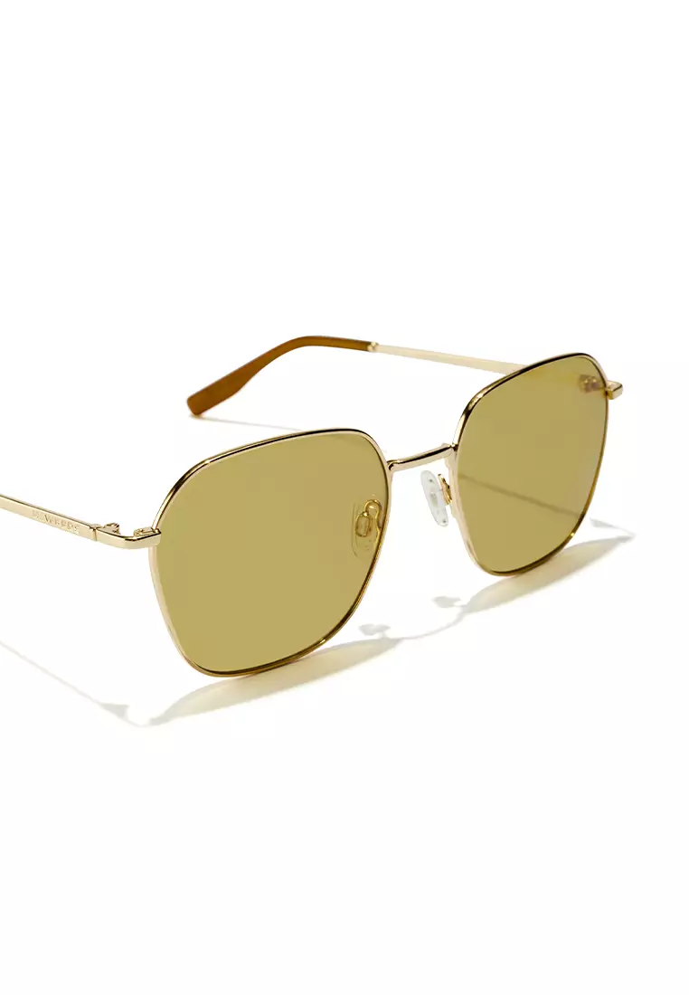 HAWKERS Gold Matcha RISE Sunglasses for Men and Women, Unisex. Official Product designed in Spain