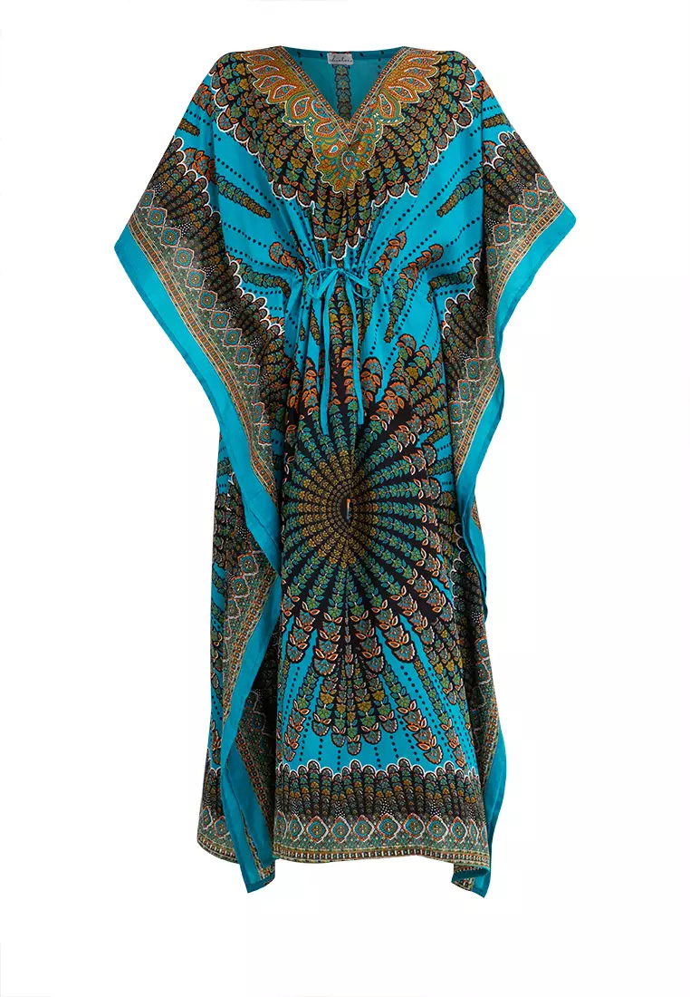 Victoria Vneck Kaftan Dress