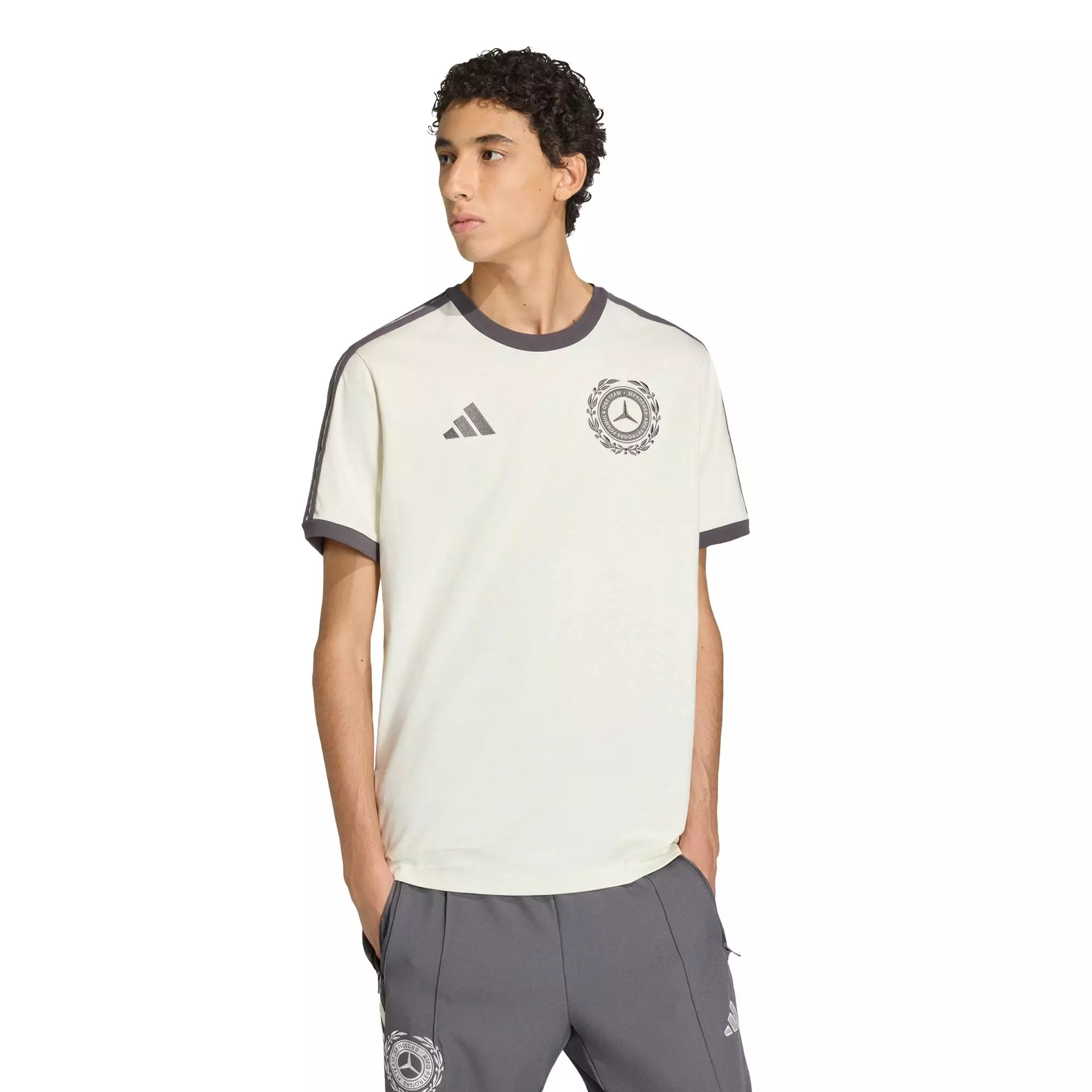 Motorsport MERCEDES - AMG PETRONAS FORMULA 1 TEAM SILVER ARROWS ICON TEE MEN Men White KE8275