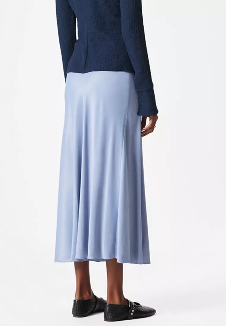 Satin Midi Skirt