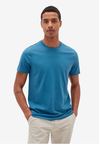 OVS blue Cotton T-Shirt 74DF5AAED09991GS_1