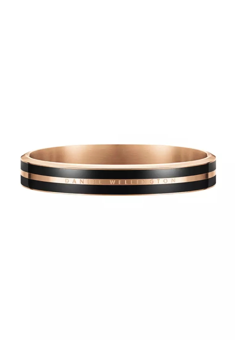 Buy Daniel Wellington Emalie Infinite Black Bracelet Rose gold
