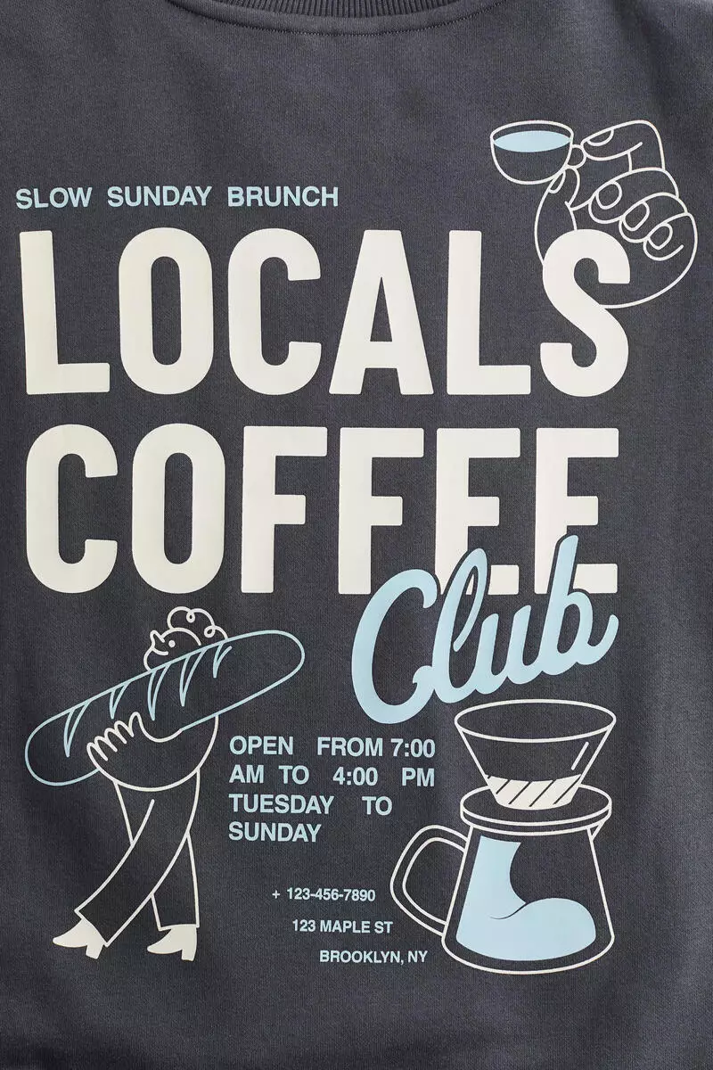 Text-motif sweatshirt