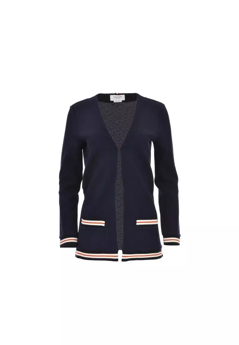 Thom Browne Cotton Cardigan THOM BROWNE Blue