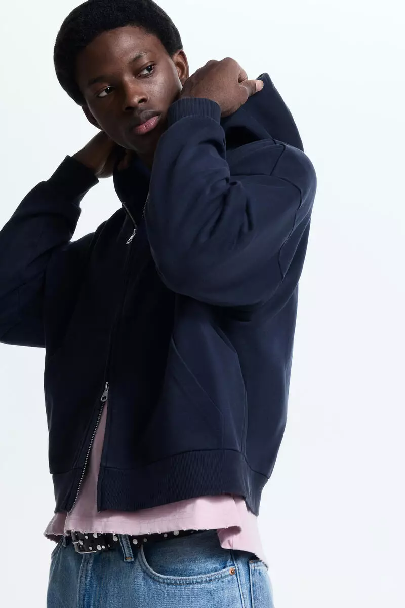 Oversized Fit Zip-through hoodie