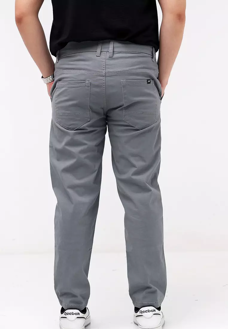 Colored Long Pants Slim Tapered