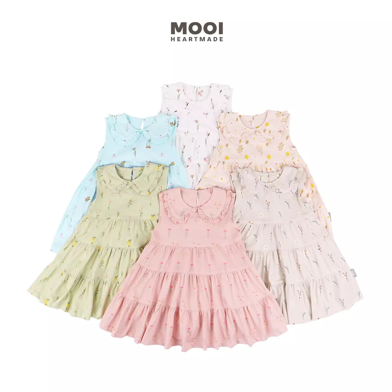 Mooi Dress Anak Perempuan Lyona Dress - Juicy Green