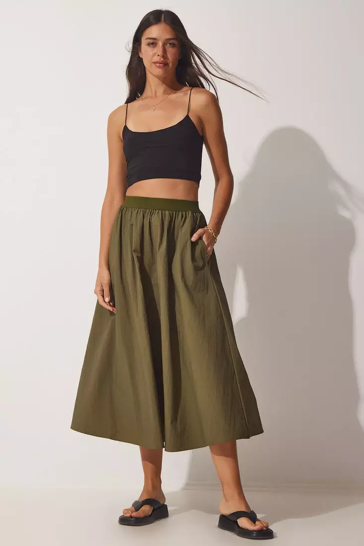 Balloon Midi Skirt