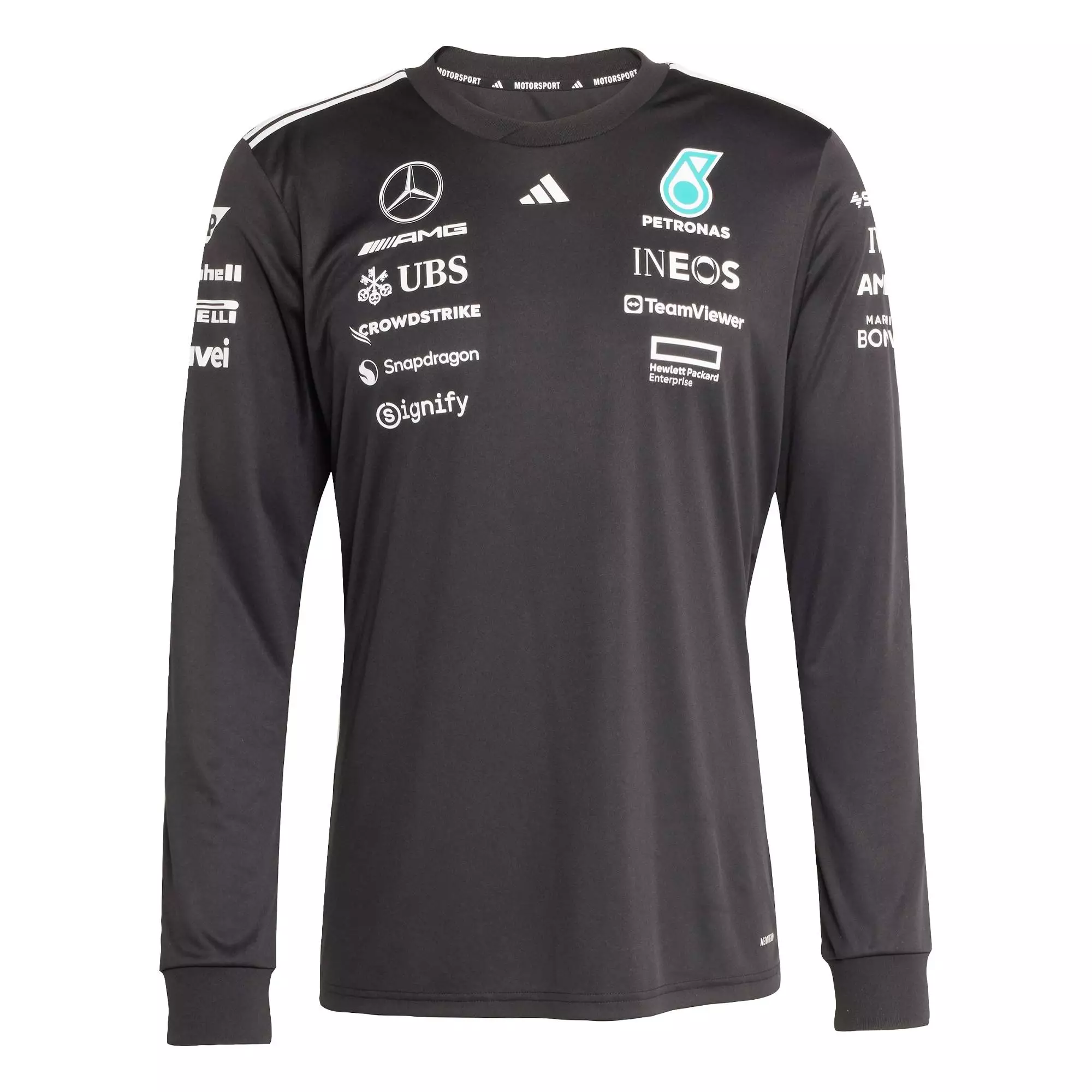 Motorsport MERCEDES - AMG PETRONAS FORMULA ONE TEAM DRIVER JERSEY LONG SLEEVE Men Black JW5364