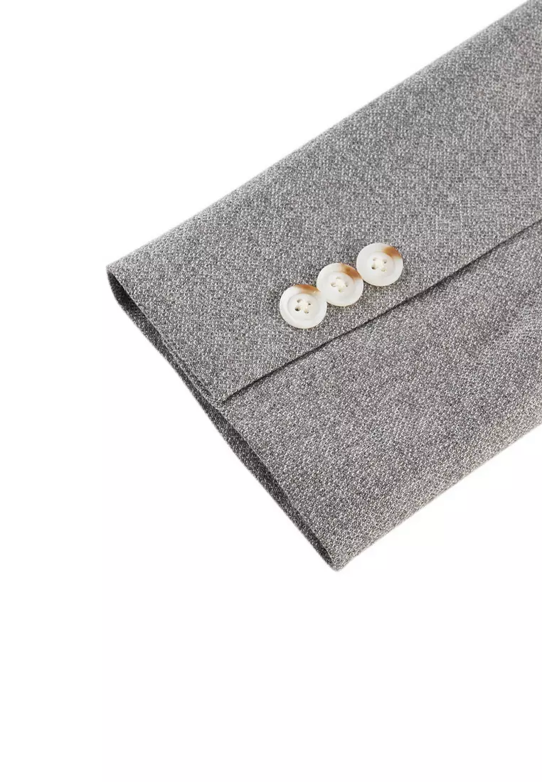 Long Sleeve Easy Fit Suit Blazer