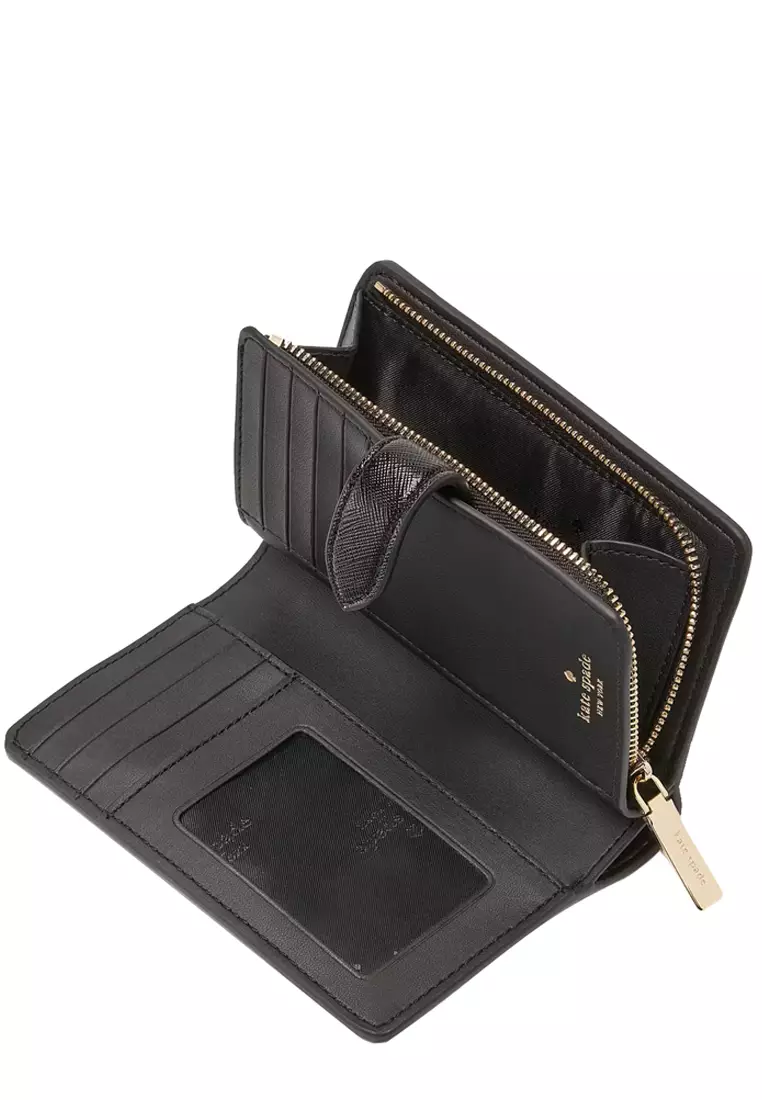Kenzie Boxed Medium Compact Wallet in Black KK043