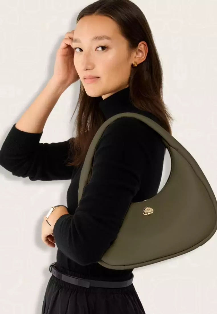 Kate Spade Kayla Large Crescent Shoulder Bag Seaweed