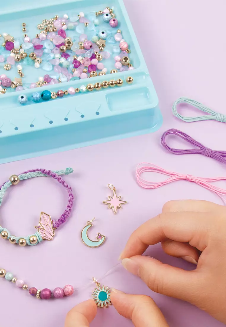 Make it Real - Mega Jewelry Studio - DIY Bead Necklace and Bracelet Making  Kit for Tween Girls - Arts and Crafts Kit with Beads and Charms for Unique