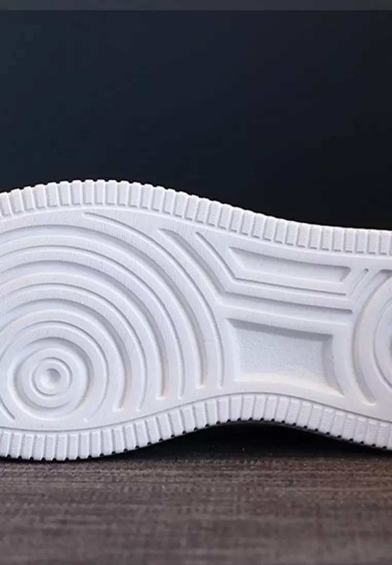 Genuine Leather Thick-sole White Sneakers RX-T3969