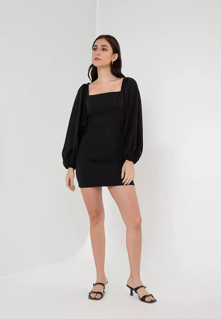 Zalora Studios Puff Sleeve Mini Dress 2024, Buy Zalora Studios Online