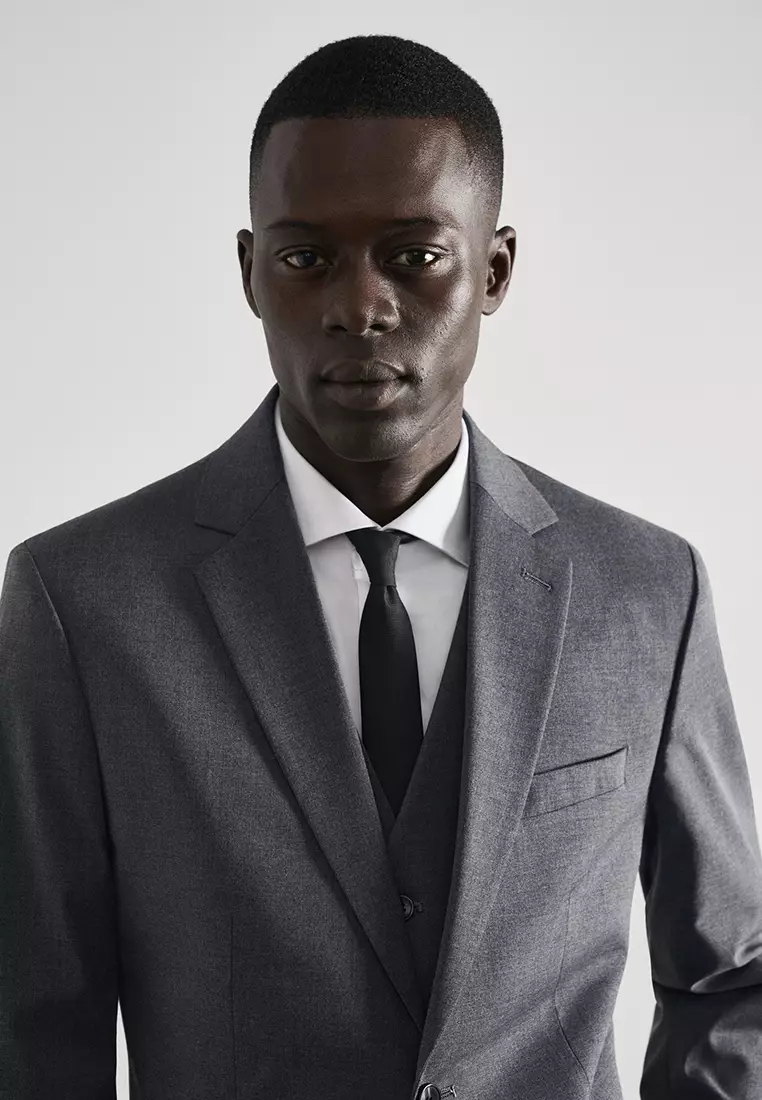Buy MANGO Man Stretch Fabric Slim-Fit Suit Jacket 2023 Online | ZALORA ...