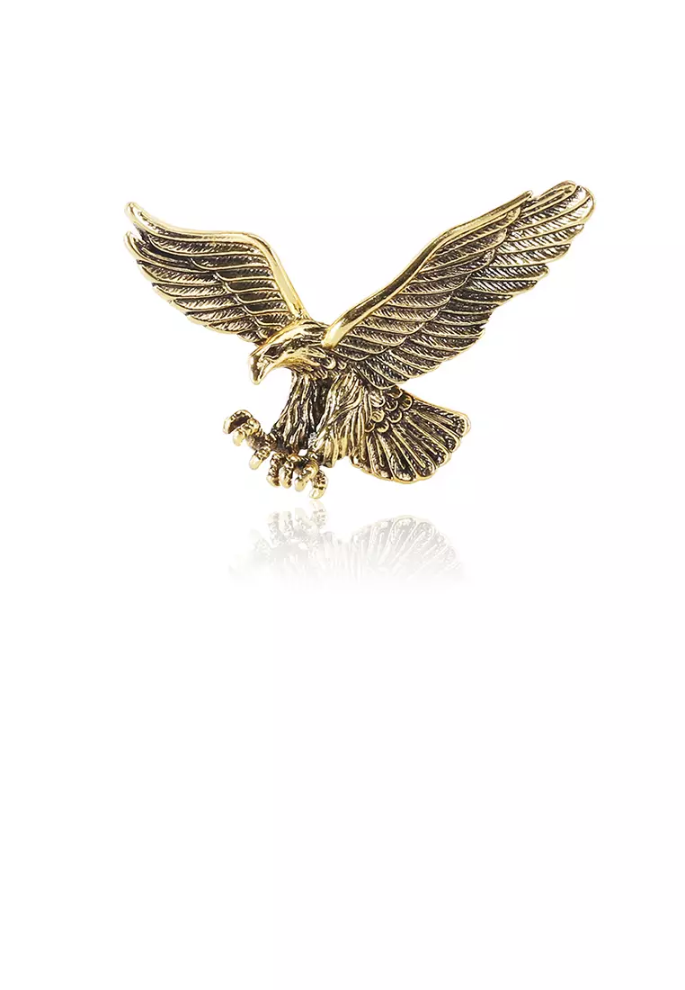 Gold eagle shop brooch