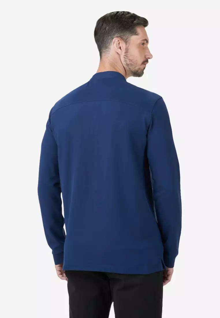 Valentino Rudy Italy Men Basic Long Sleeve Polo 048510-0003