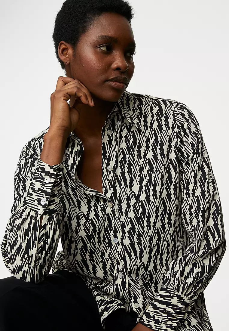 Printed Collared Shirt