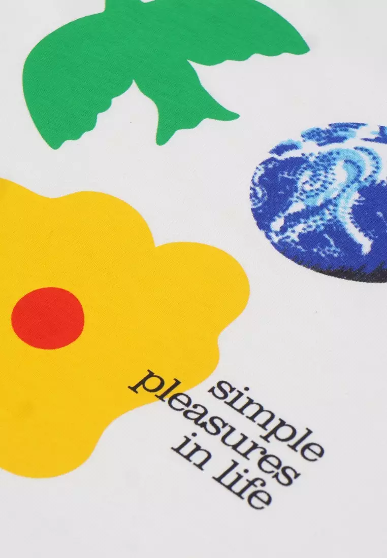 Three2nd Men's T-Shirt Short Sleeve Element Simple Pleasure 050124