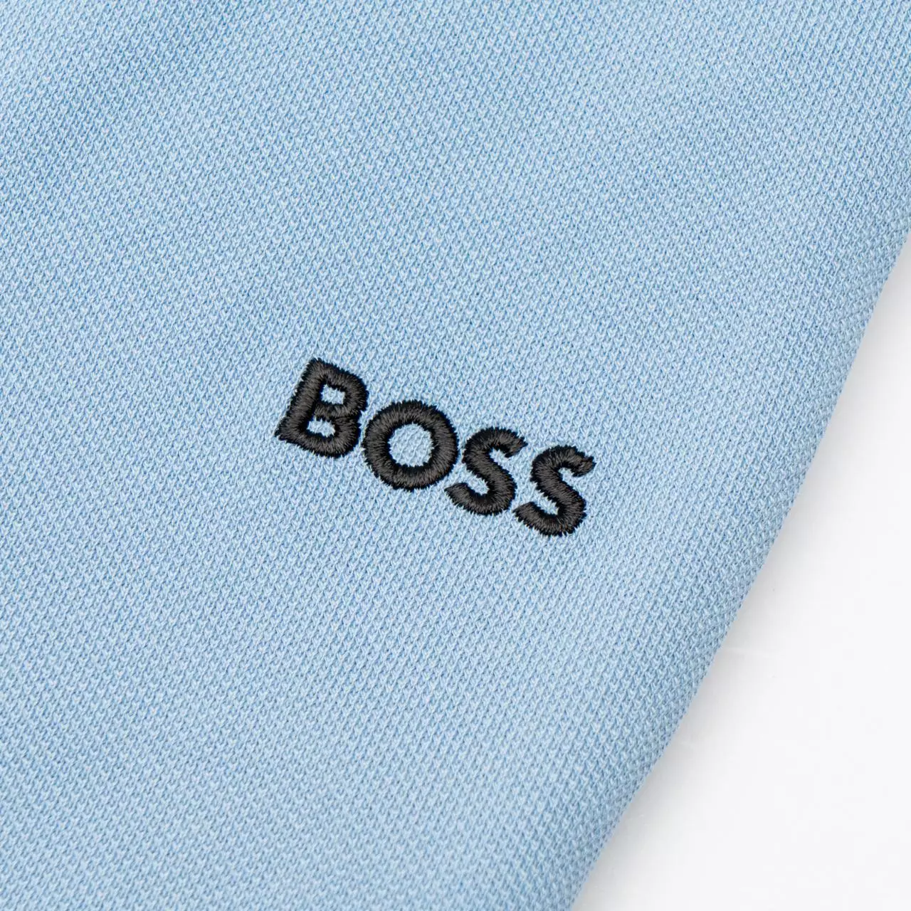 Style Paddy Contrast Logo Polo Shirt Sky Blue