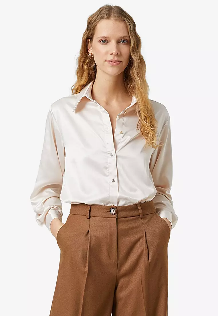 KOTON Basic Classic Long Sleeve Shirt 2024