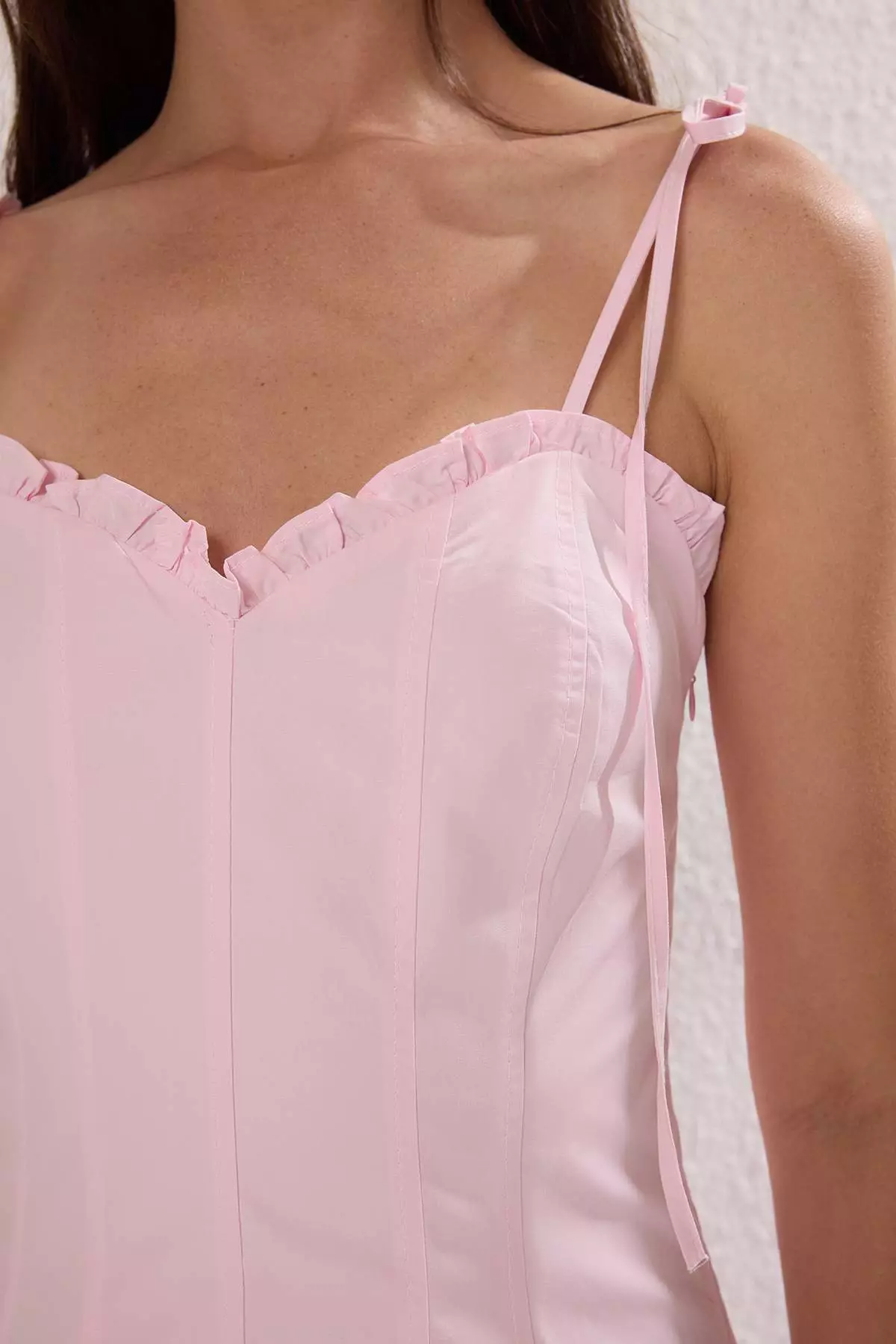 Pink Waist Opening Maxi Dress