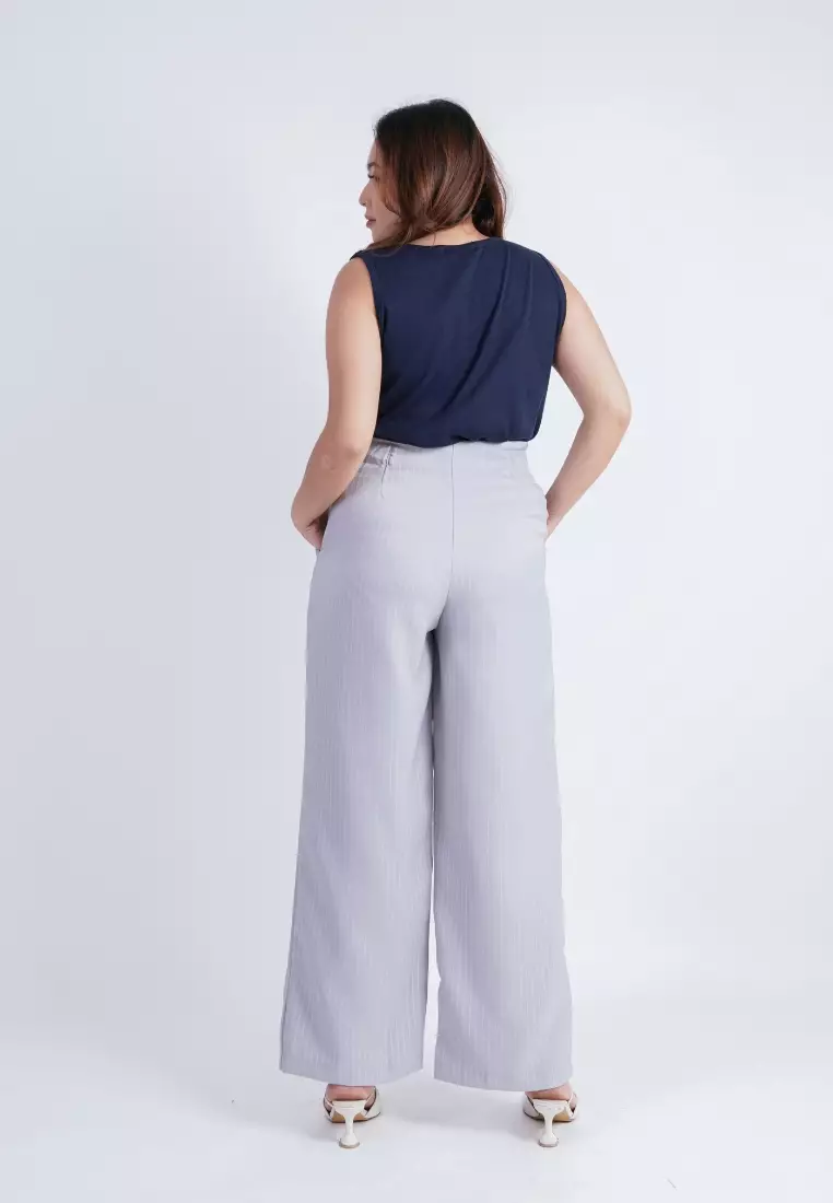 plus size rachel pants greys blue
