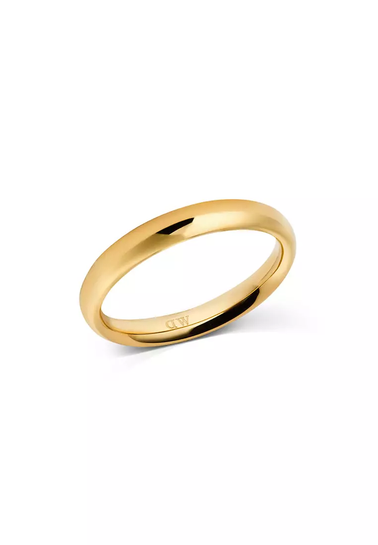Classic Arch Ring Gold 3.5mm - Unisex Ring for women and men stainless steel Ring DW Official Authentic Original Cincin perempuan lelaki DW