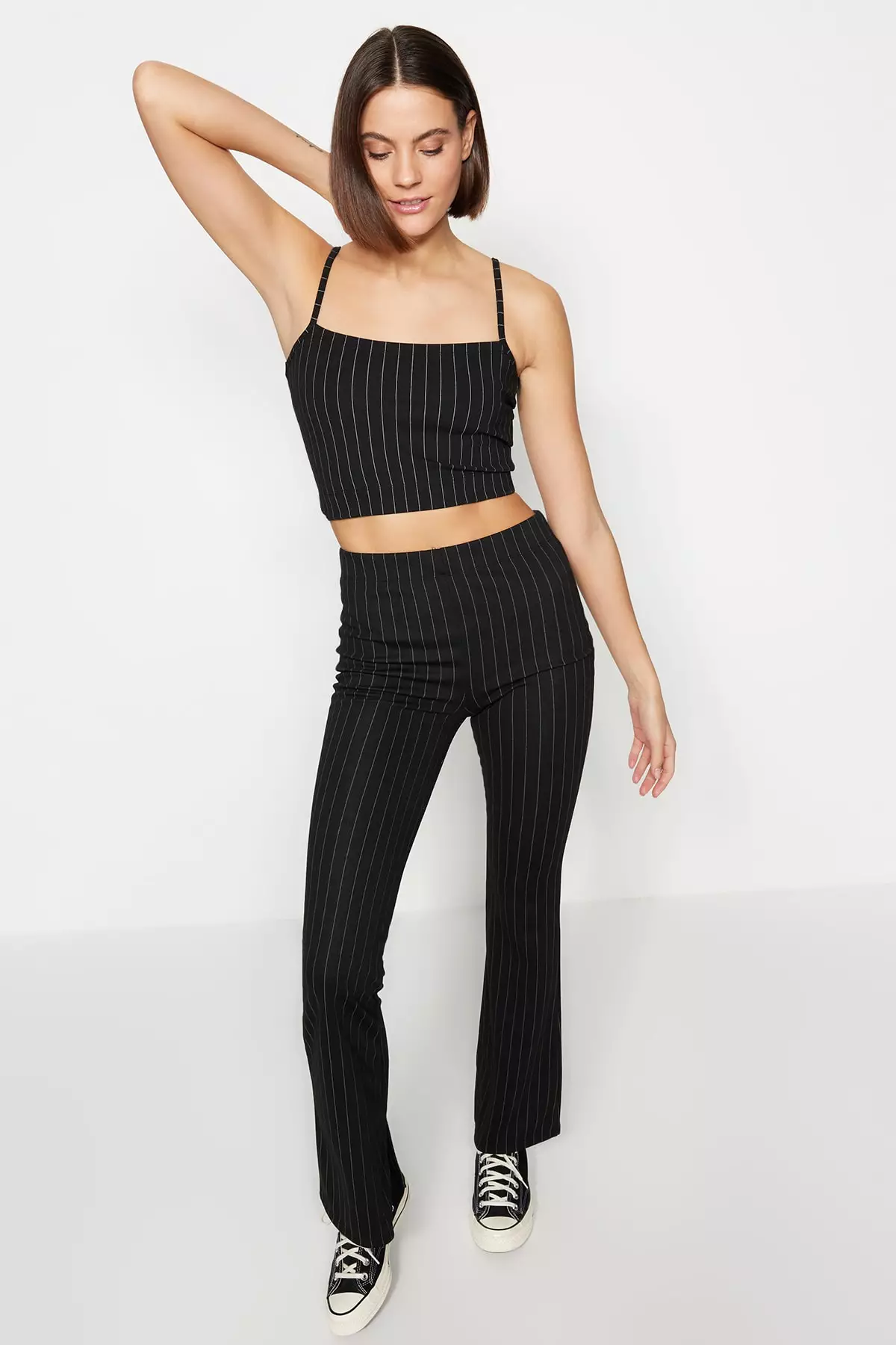 Slit Flared Pants