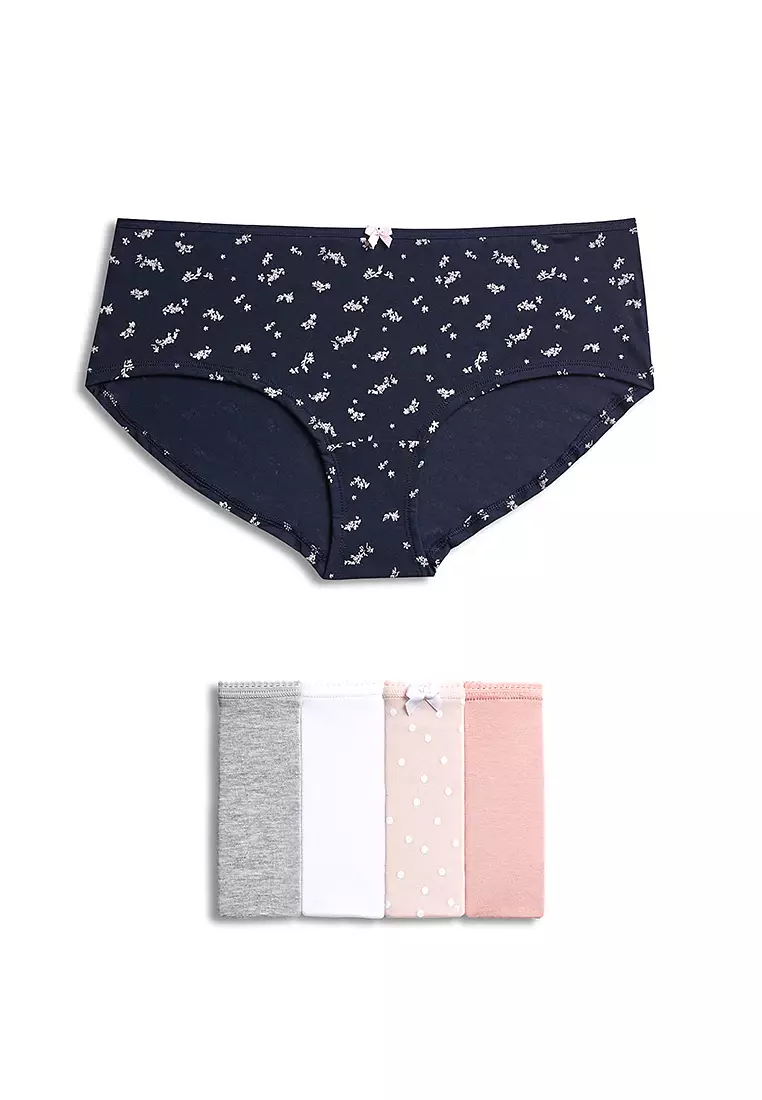 Jual Marks & Spencer 5pk Cotton Lycra® Daisy Print Low Rise Shorts ...