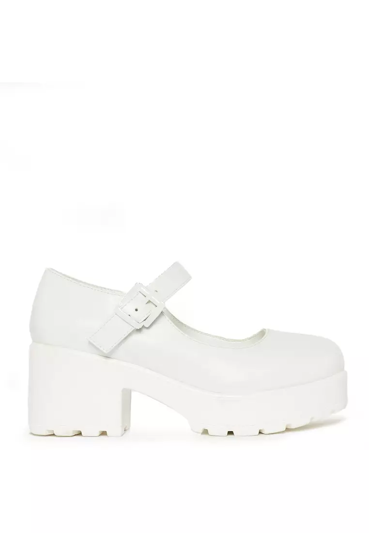 Discount on Koi Footwear  shoes - SKU: Tira Mary Jane Shoes 'White Washout Edition'