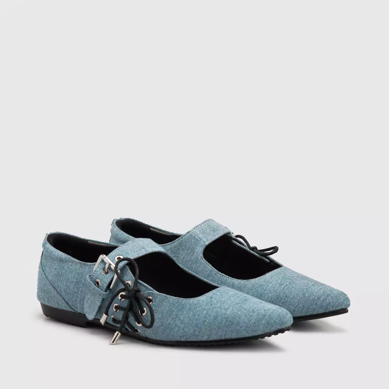 Adorable Projects - Livanya Flat Shoes Denim - Sepatu Wanita