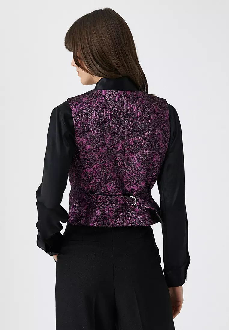 Rachel Araz Jacquard Vest