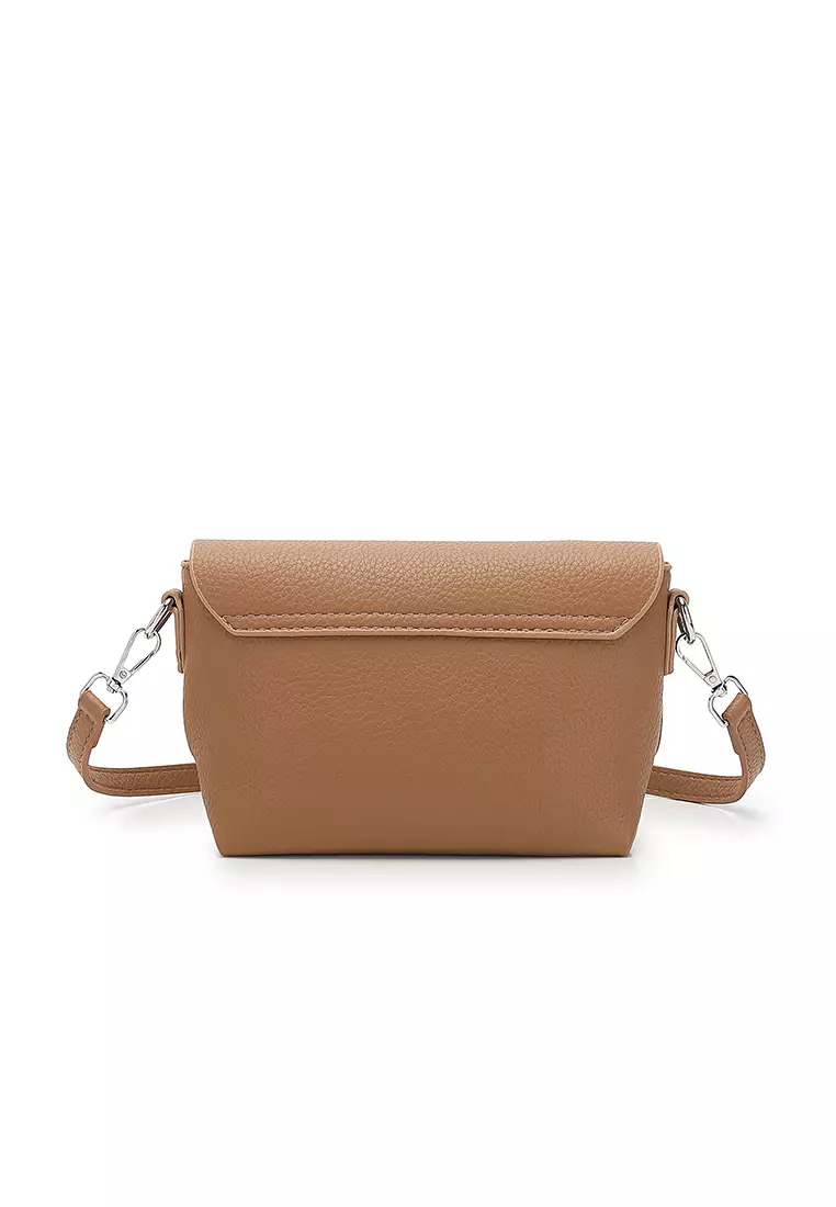 Women's Sling Bag / Crossbody Bag / Shoulder Bag (Tas Selempang Wanita / Tas Bahu Wanita) - Cokelat