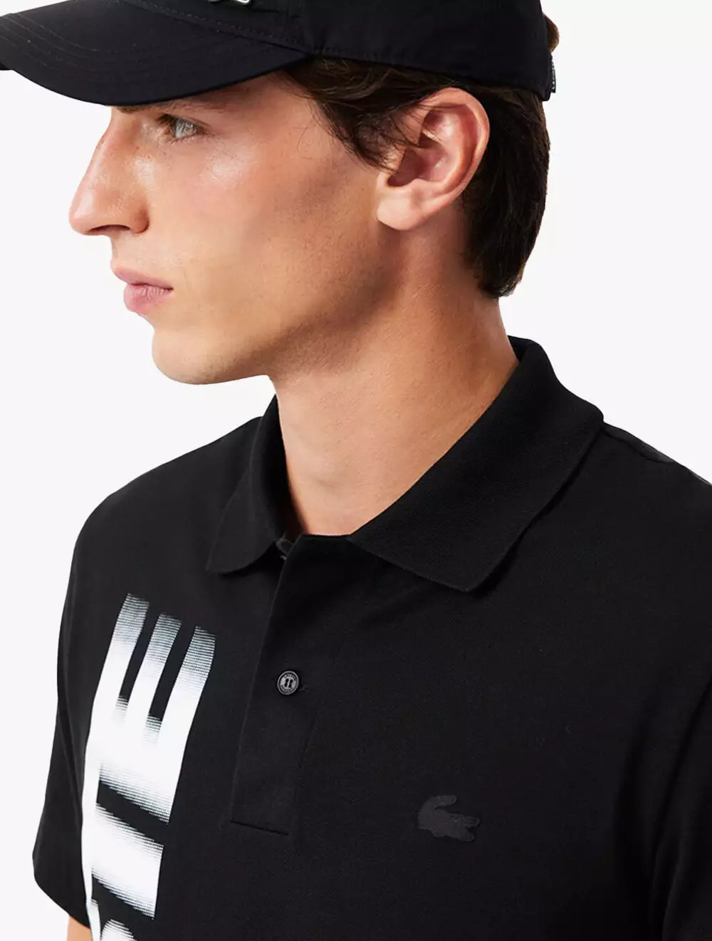 Lacoste Movement Branded Polo Shirt - BLACK